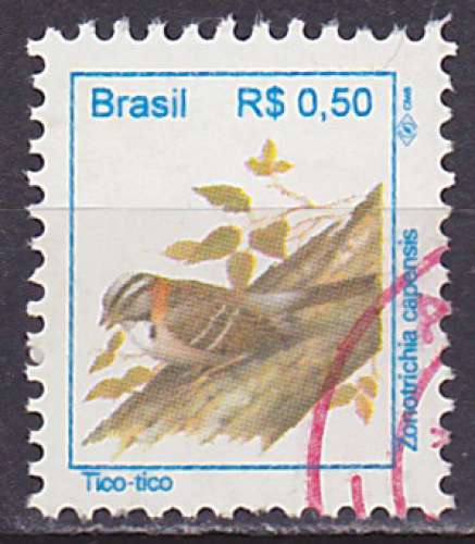 Timbre oblitéré n° 2205(Yvert) Brésil 1994 - Oiseau urbain