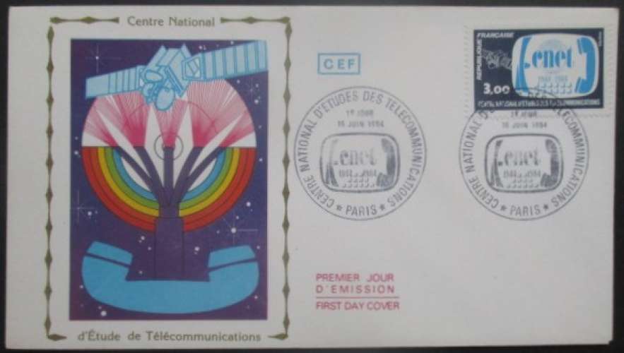 FRANCE FDC CNET 18-06-1984 Paris