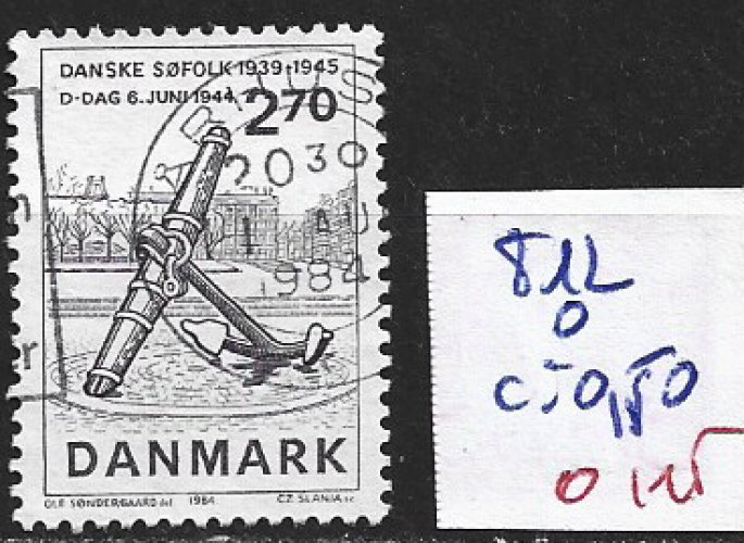 DANEMARK 812 oblitéré côte 0.50 € 