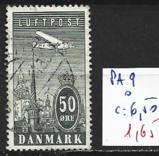 DANEMARK PA 9 oblitéré côte 6.50 € 