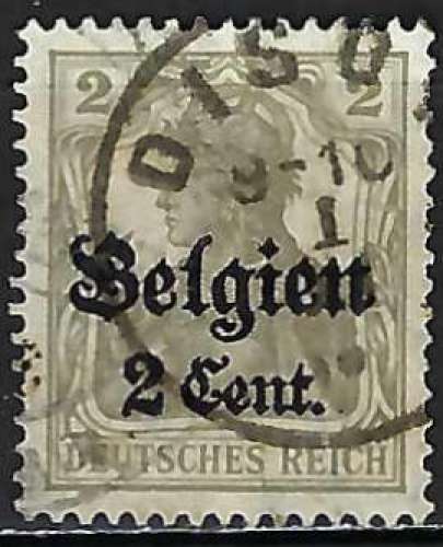 Belgique - Occupation Allemande - 1916-18 - Y & T n° 10 - O.