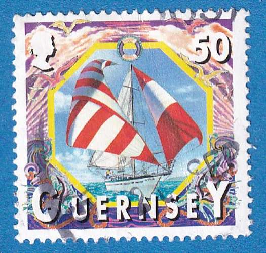 Guernsey 1999 Motifs maritimes. Voilier. C7