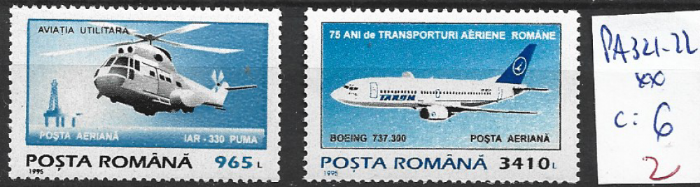 ROUMANIE PA 321-322 ** côte 6 €