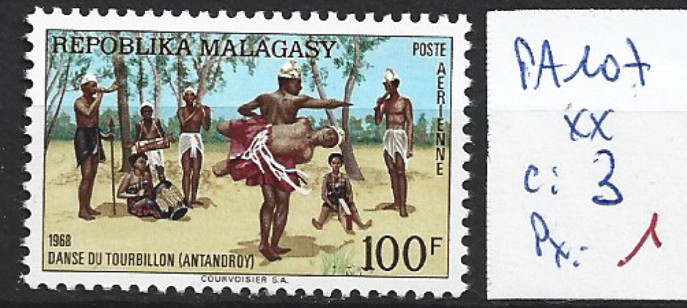 MADAGASCAR PA 107 ** côte 3 € 