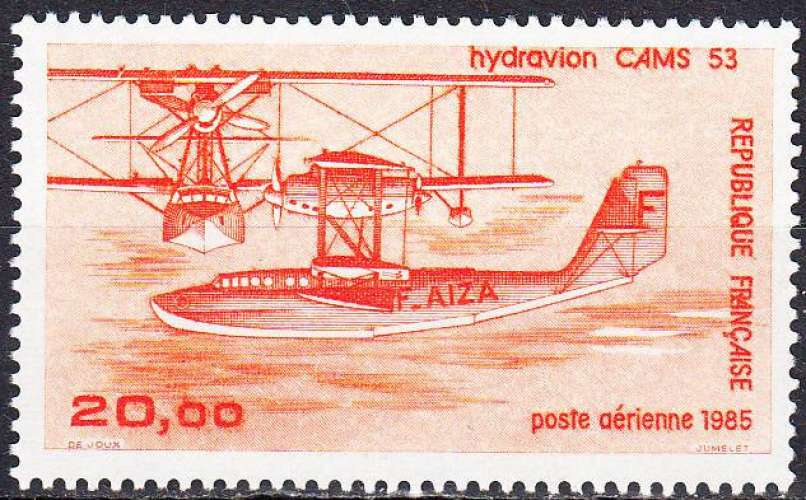 FRANCE - 1985 - Hydravion Cams 53 - Yvert PA 58 Neuf **