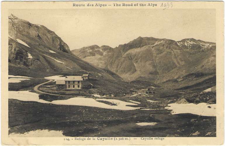 CPA - A.M. - ROUTE DES ALPES, Refuge de la Cayolle