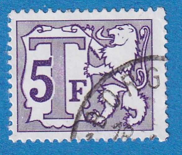 Belgique 1985 Timbre taxe.Lion heraldique. C8