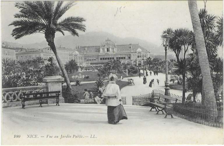 CPA - A.M. - NICE, Vue au Jardin Public (100)