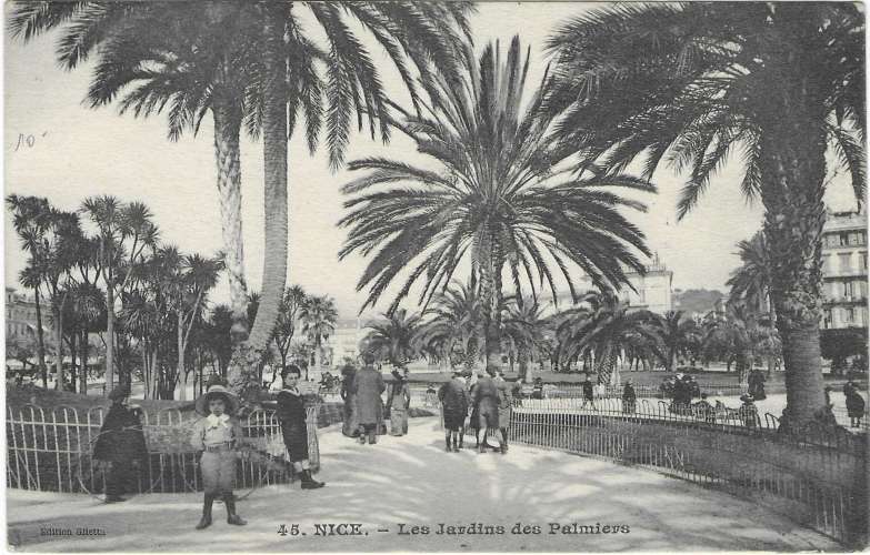 CPA - A.M. - NICE, Les Jardins des Palmiers (45)