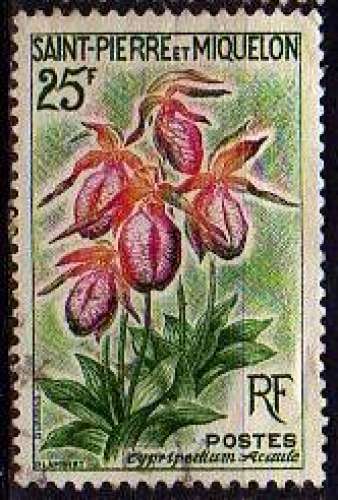 Fleur: cypripedium acaule (1962) - YT 362 °