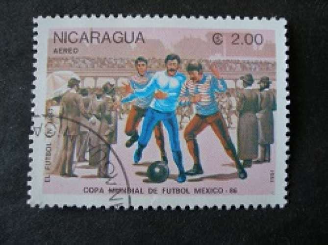 Nicaragua 1985 - Histoire du football - Oblitéré