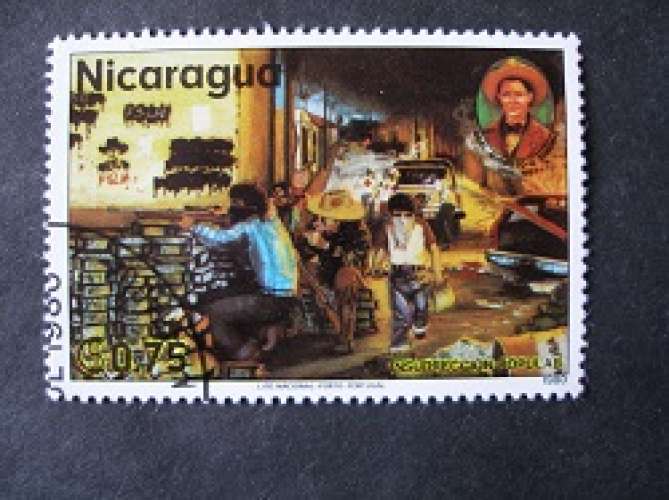 Nicaragua 1980 - Anniversaire de la révolution - Oblitéré