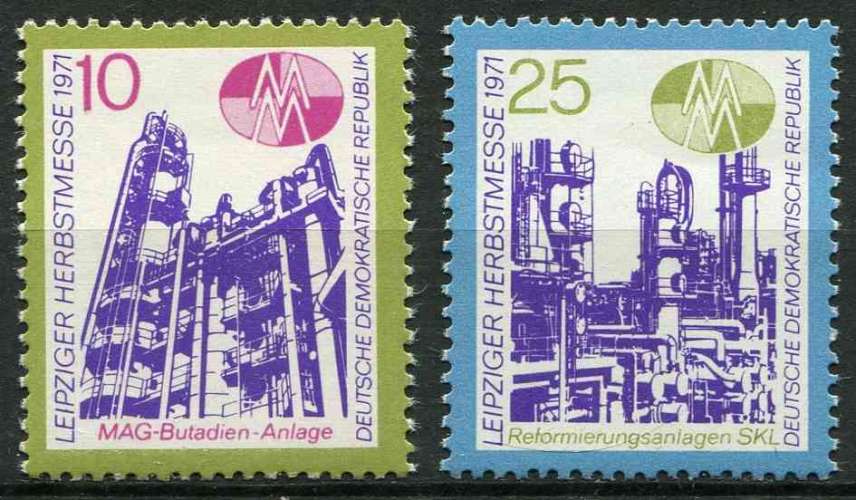 ALLEMAGNE RDA 1971 NEUF** MNH N° 1383 1384