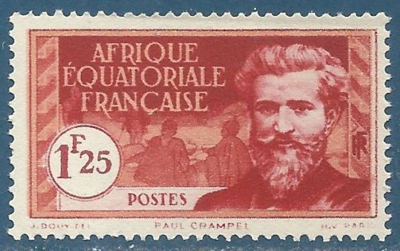 Afrique équatoriale française N°53 Crampel 1F25 neuf**