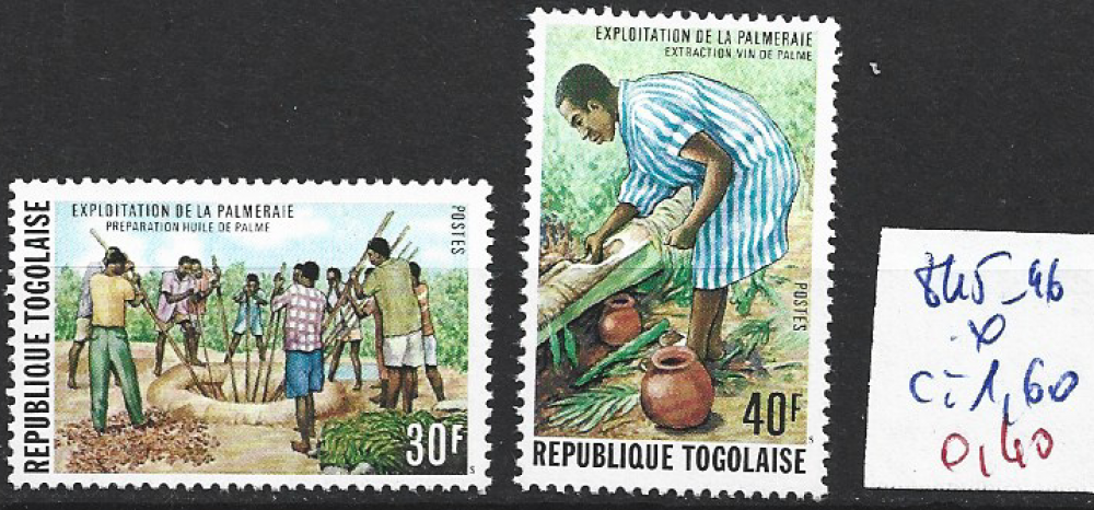 TOGO 845-845 * côte 1.60 € 