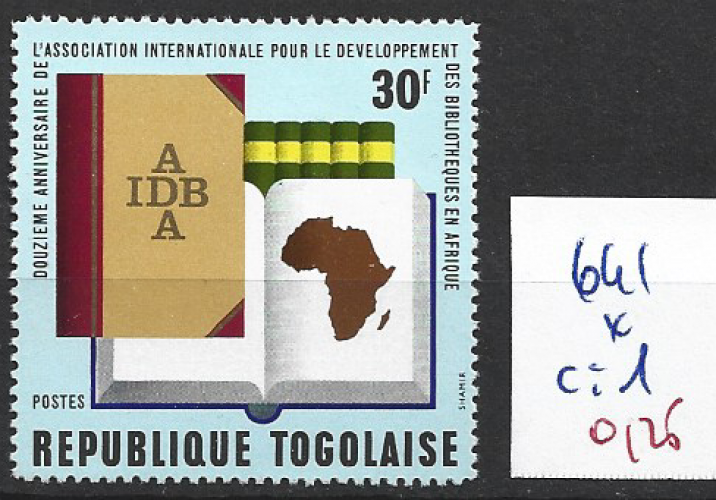 TOGO 641 * côte 1 € 