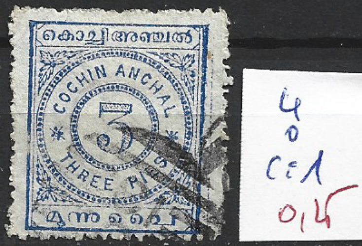 COCHIN 4 oblitéré côte 1 € 