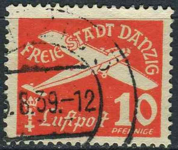 DANTZIG 1935 OBLITERE Poste aérienne N° 30