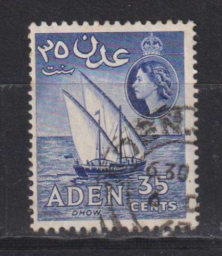 ADEN    1953 Y T N ° 53  oblitéré