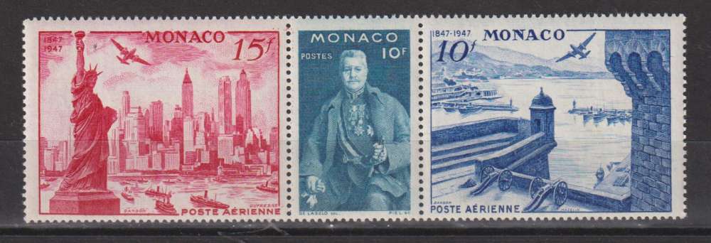 MONACO Y/T PA n° 25/27 neuf ** 1947