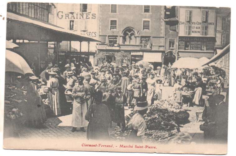 cpa 63 Clermont-Ferrand  Marché Saint-Pierre