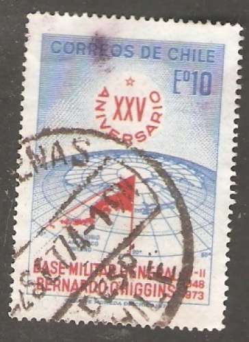 Chile - Scott 434   carte / map