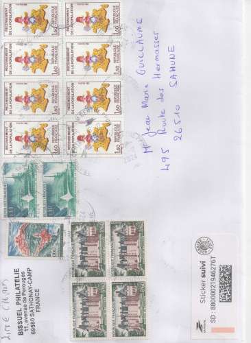 FRANCE  LOT LETTRES 060225  OB   VOIR  3 SCANS