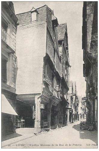 35 - Vitré - VIEILLES MAISONS DE LA RUE DE LA POTERIE