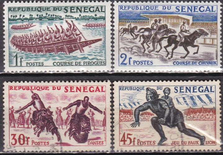 SENEGAL N° 206/9 de 1961 oblitérés  