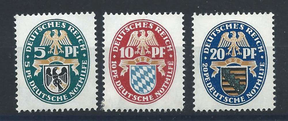 Allemagne Empire N°368/70* (MH) 1925 - Armoiries 