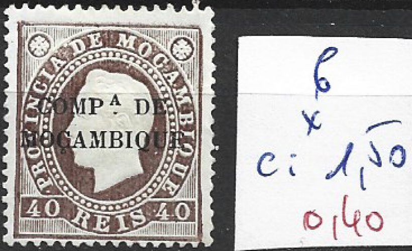 MOZAMBIQUE COMPAGNIE 6 * côte 1.50 € 