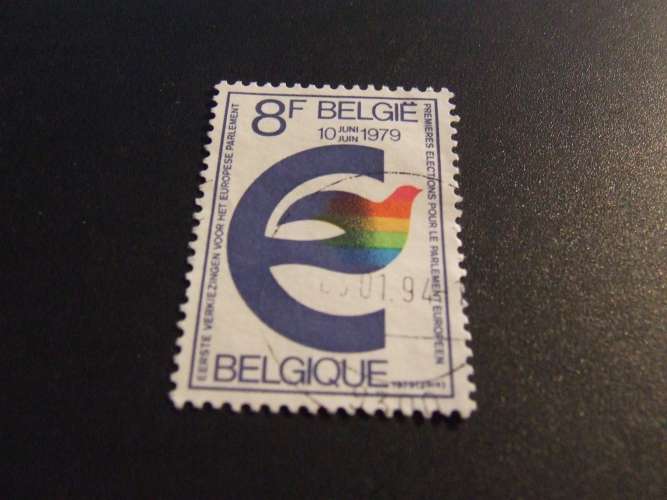 BELGIO 1979 PARLAMENTO 8 f USATO