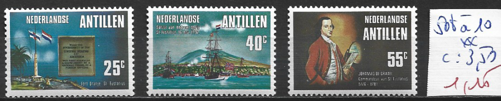 ANTILLES NEERLANDAISES 508 à 510 ** côte 3.50 €