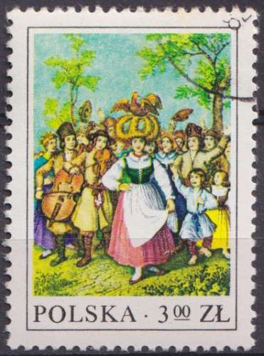 Pologne 1977 Y&T 2341 oblitéré - Folklore polonais 