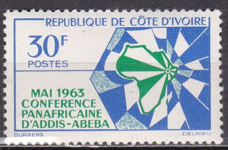 COTE D'IVOIRE N° 210 de 1963 neuf** 