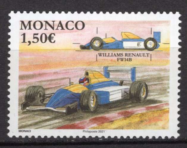  MONACO 2021 VOITURE DE COURSE WILLIAMS RENAULT FW148 NEUF**