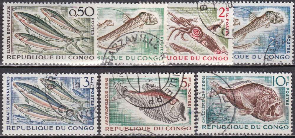 CONGO N° 142/147 de 1961 oblitérés