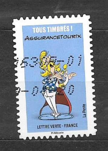 FRANCE  Y&T n° 1736 Adhesif ,Astérix Assurancetourix - anno 2019 -