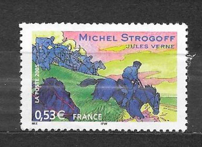 FRANCE  Y&T n°3792 Jules Verne. Michel Strogoff  -  2005