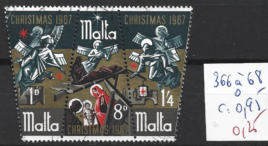 MALTE 366 à 368 oblitérés côte 0.95 € 