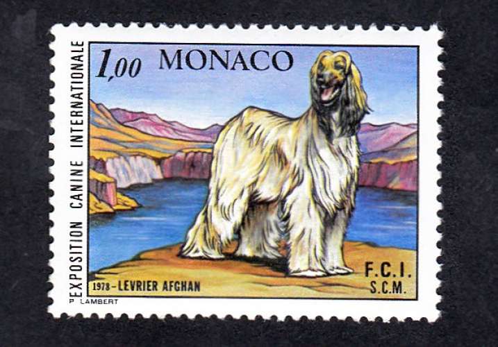 MONACO N° Y&T 1163 NEUF - LEVRIER AFGHAN