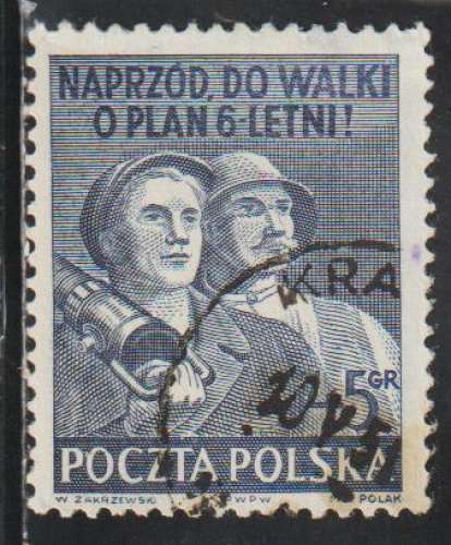 POLOGNE 1951 - Y&T N° 585A