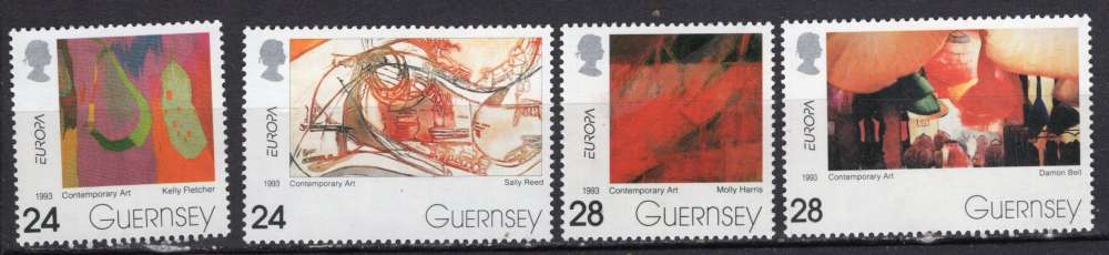 GUERNERSEY 1993 SERIE EUROPA  ART CONTEMPORAIN  NEUF**