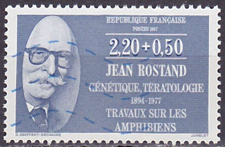 Timbre oblitéré n° 2458(Yvert) France 1987 - Jean Rostand