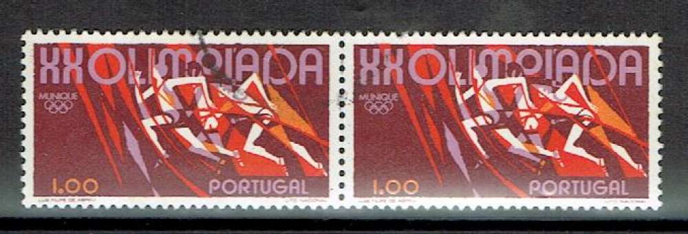 PORTUGAL 1972 - PAIRE YT 1157 OBLITÉRÉE.