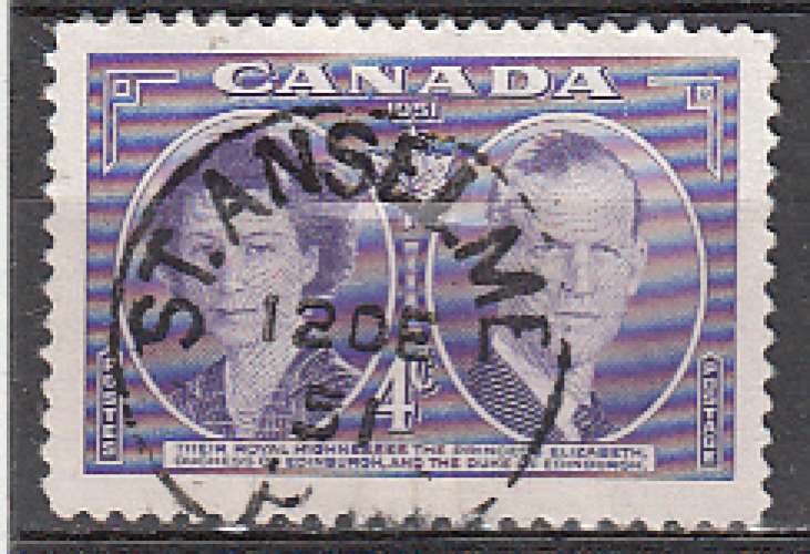 Canada 1951  Y&T  250  oblitéré