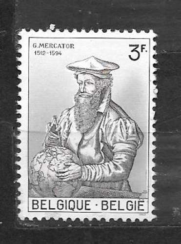 BELGIO  Y&T n° 1213 G. Mercator  - 1962