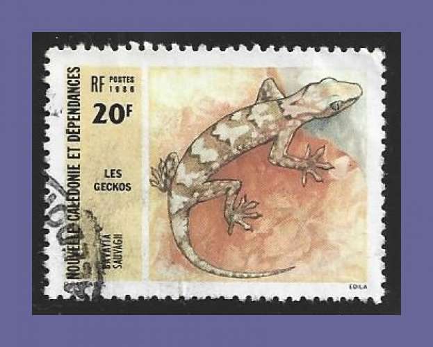 Nouvelle Calédonie N° 516 Obl. Margouillat 1986 Lézard