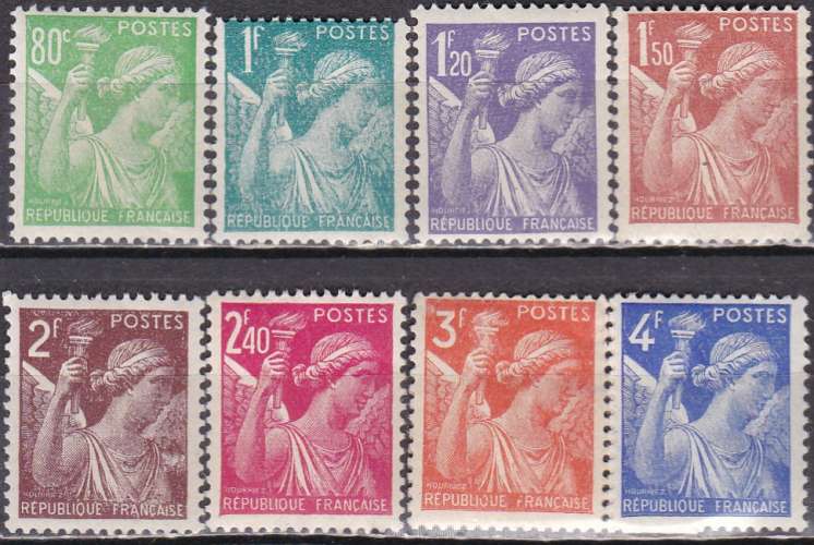 FRANCE N° 649/656 de 1944 neufs 