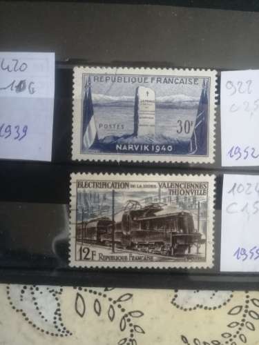 FRANCE OB   CACHET ROND N° 922+1024